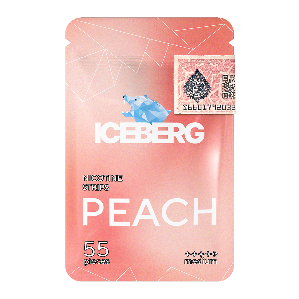 peach_strips ICEBERG NICOTINE STRIPS PEACH 3,7GR - Image 1